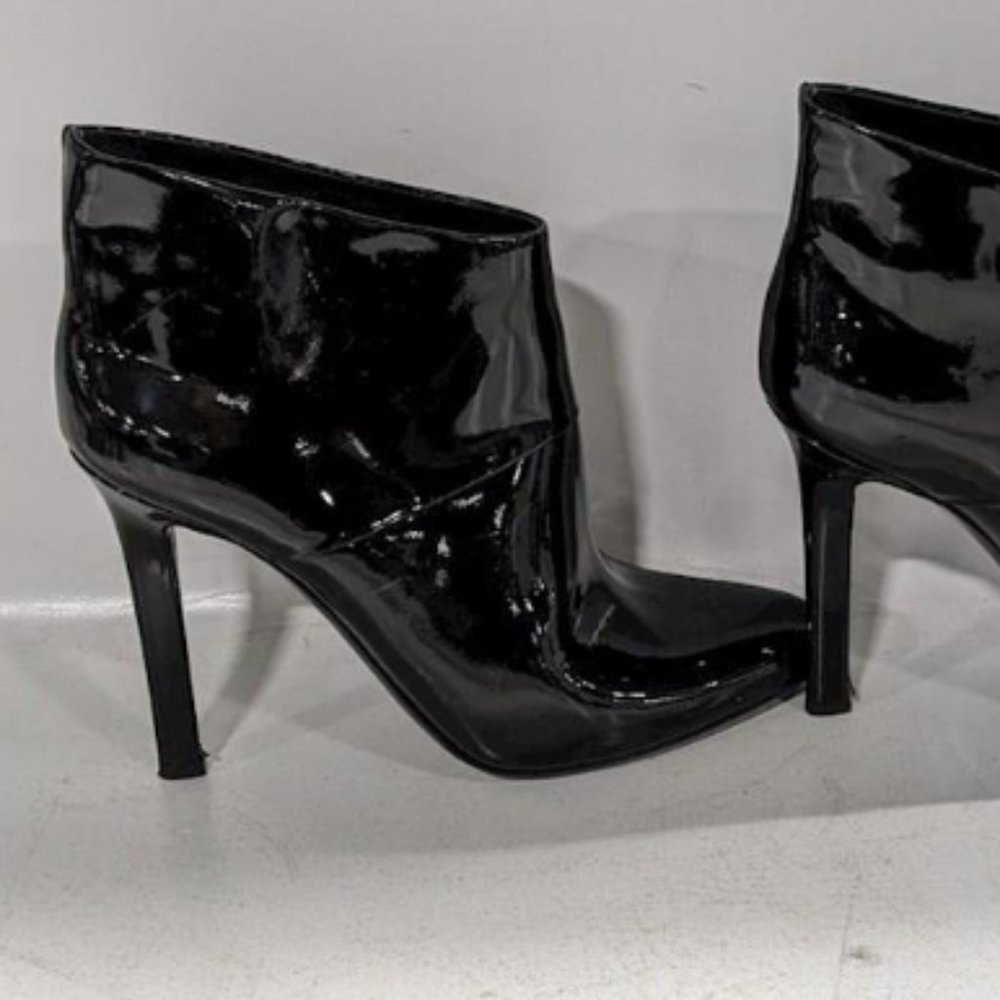Tamara Mellon Black Patent Boots Size 38